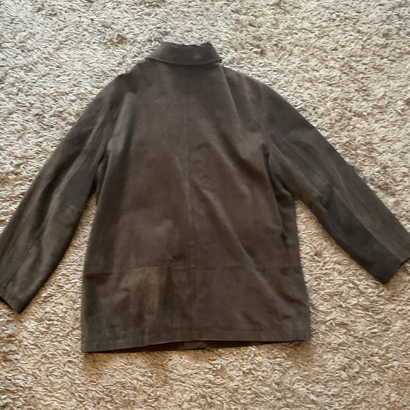 Men’s Banana Republic Dark Brown suede Coat - Picture 2 of 5